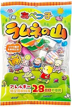 Amazon.co.jp: OKURUX [2袋セット] 安部製菓 あべっ子 ラムネの山 72g